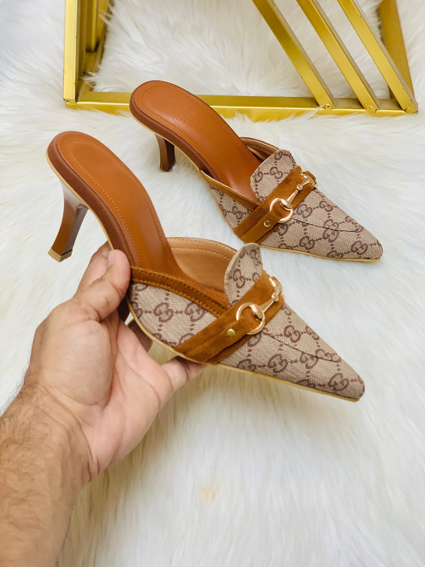 GC CANVAS HEELS