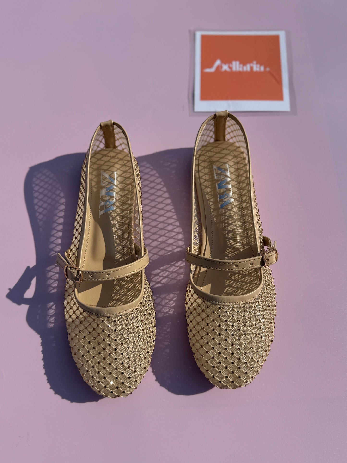 MARY JANE STUDS - Beige