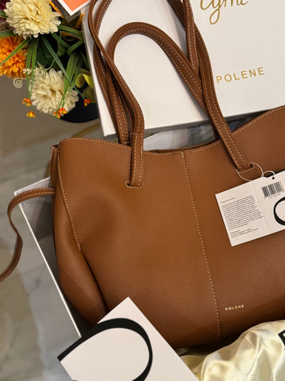 Poleene Cyme Tote bag with BOX - Brown