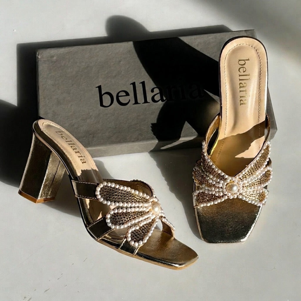 PEARL DUCHES HEEL