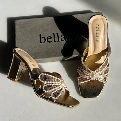 PEARL DUCHES HEEL