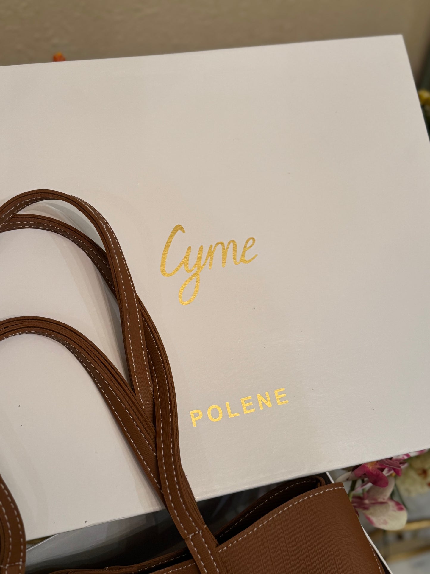 Poleene Cyme Tote bag with BOX - Brown
