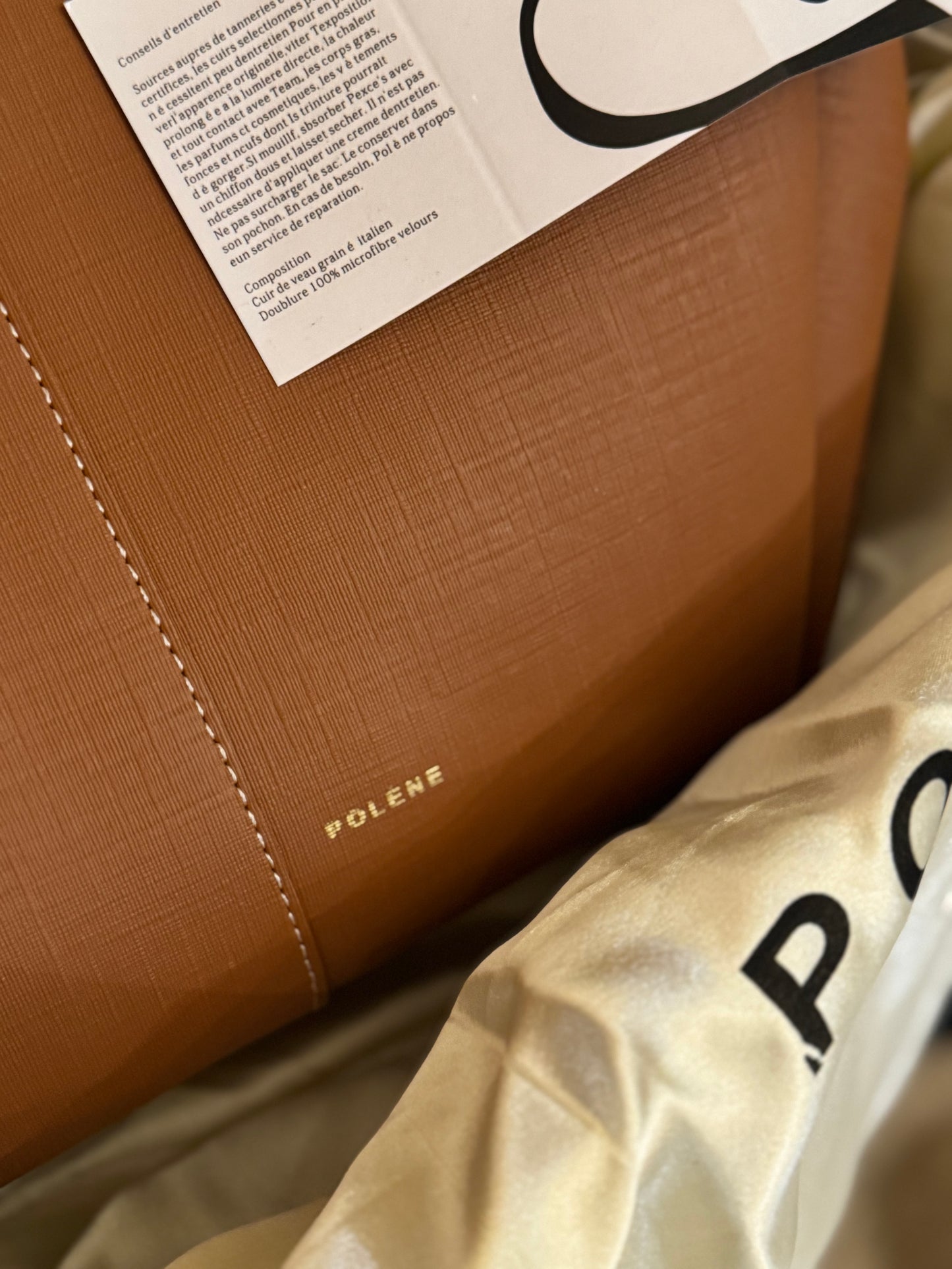 Poleene Cyme Tote bag with BOX - Brown