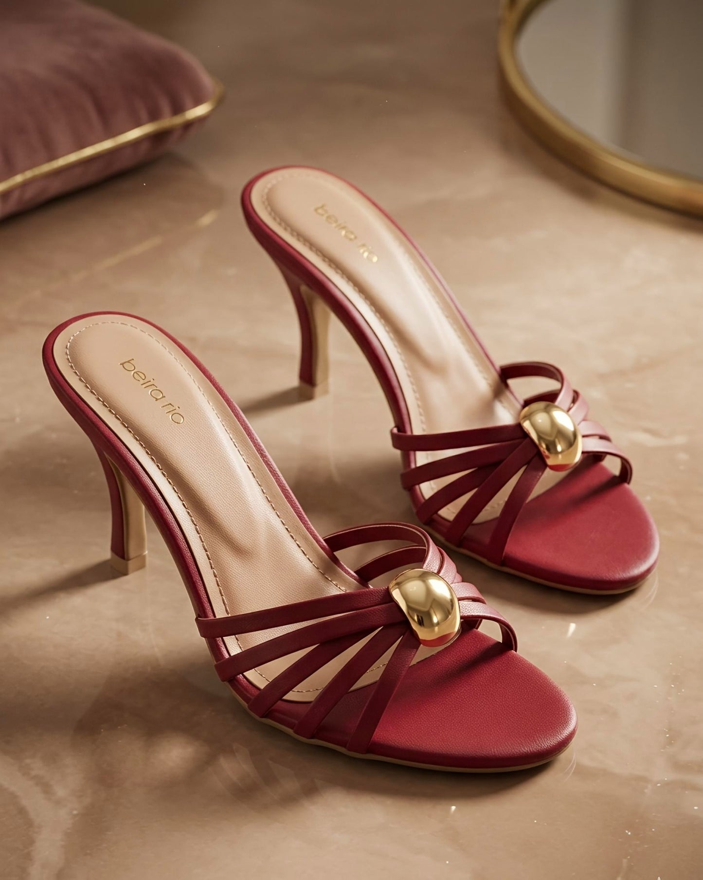 SCARLET HEELS - Maroon