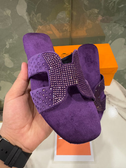 BELLARIA HENNA FLATS - PURPLE