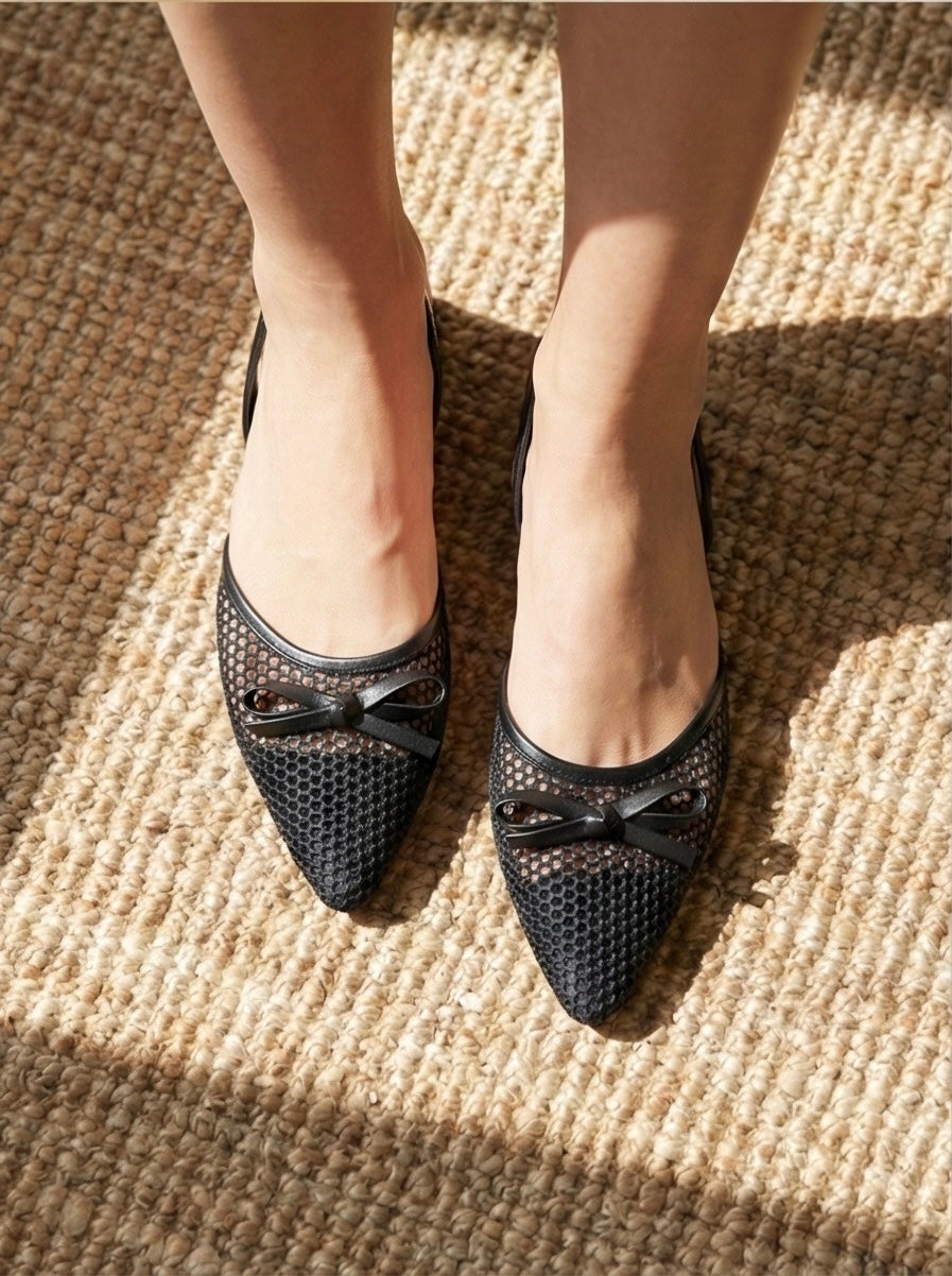 NOIR NET PUMPS - Black