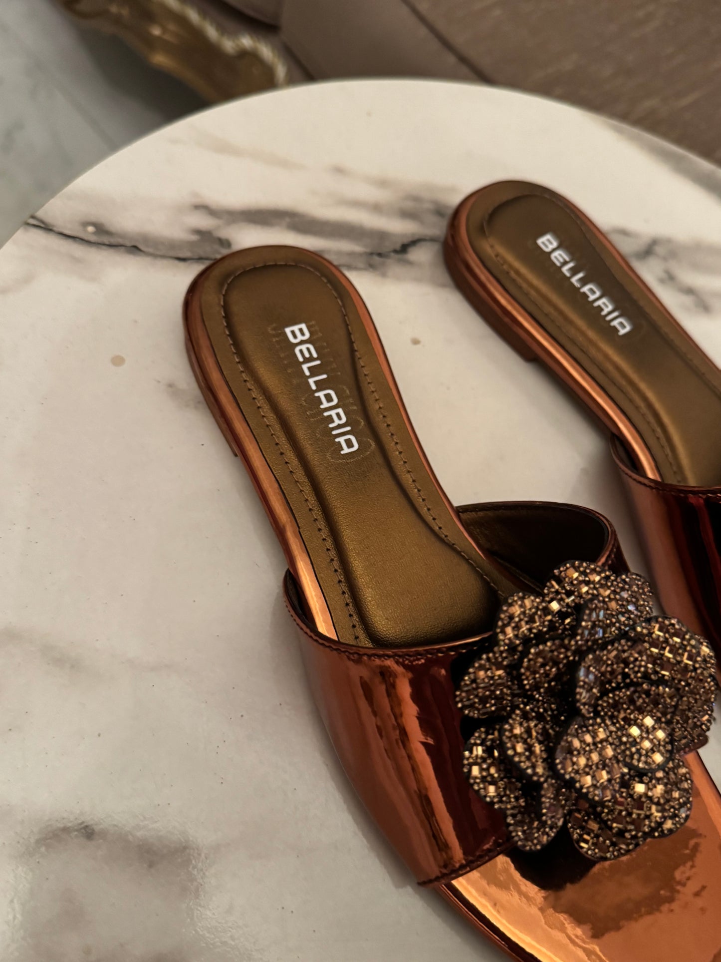 FLOWER EMBELISH FLATS