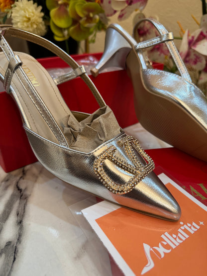 VLTN STARLET HEEL - SILVER (premium batch) 2.5 inches heel