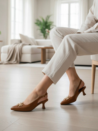 TR ELEANOR HEEL - BROWN