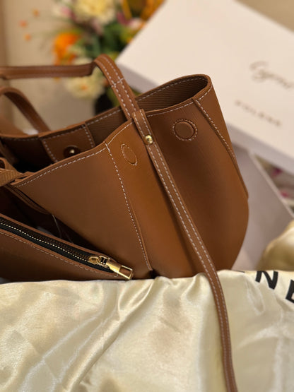 Poleene Cyme Tote bag with BOX - Brown