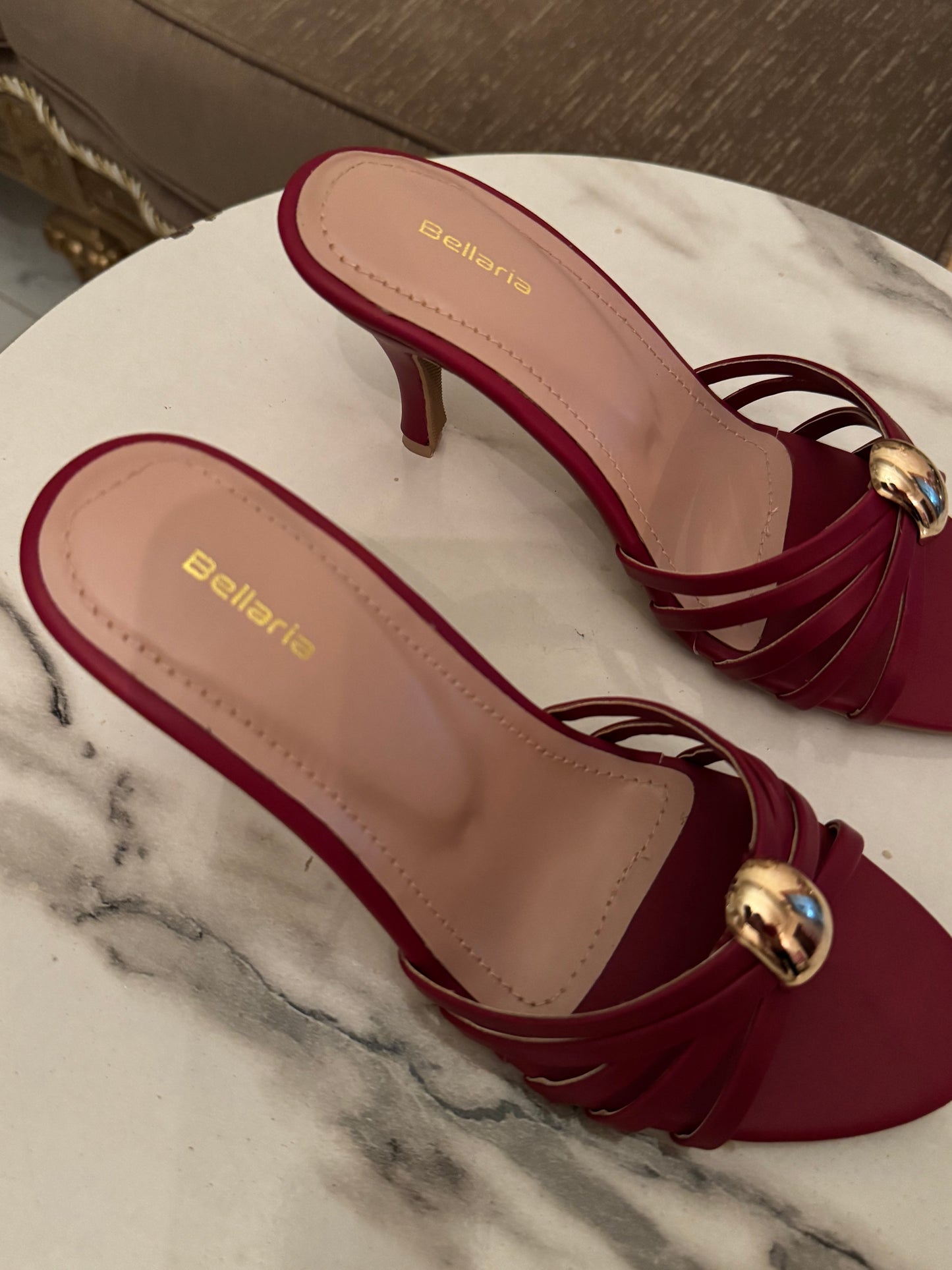 SCARLET HEELS - Maroon