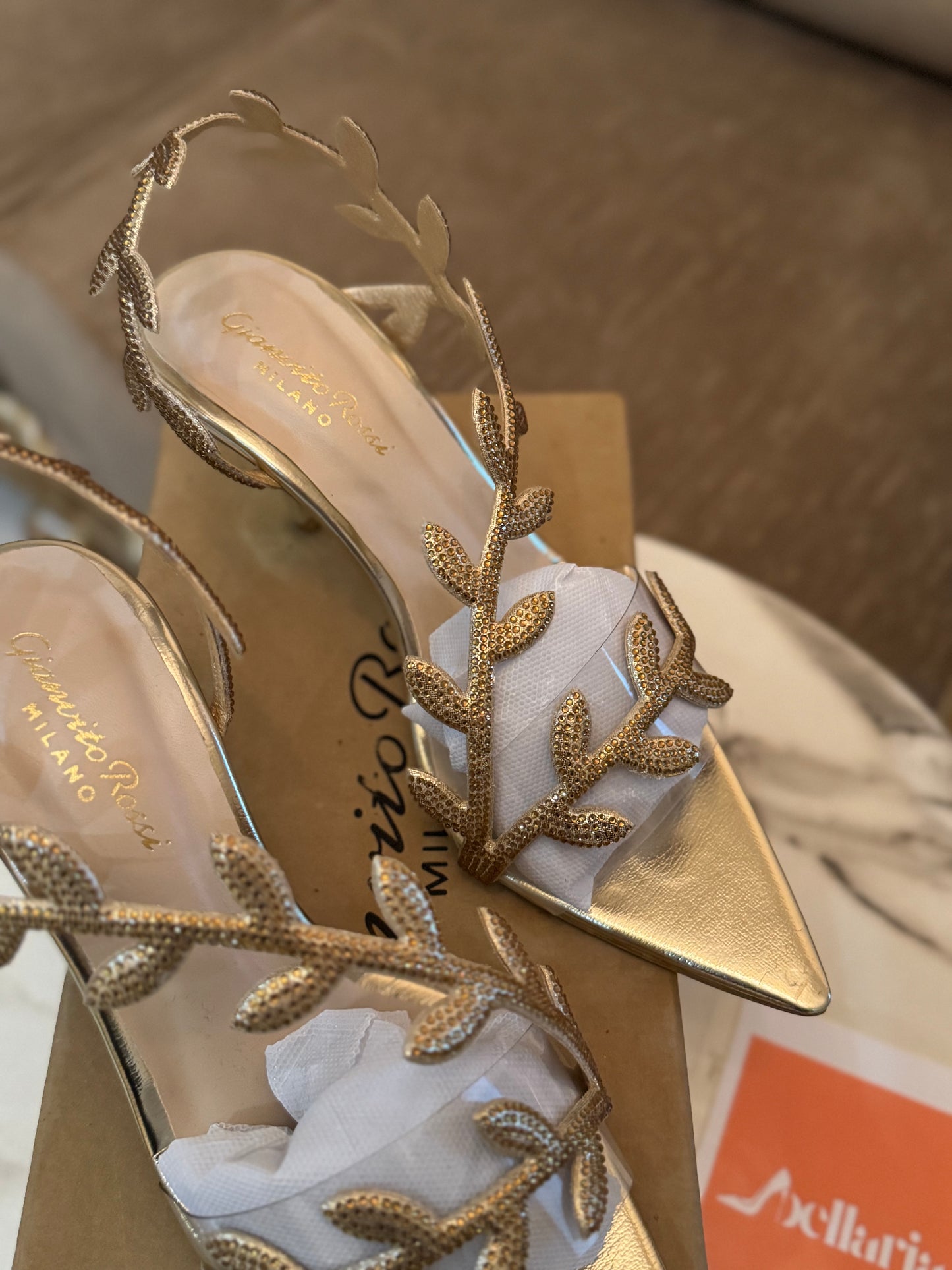 ROSSI HEELS - Gold