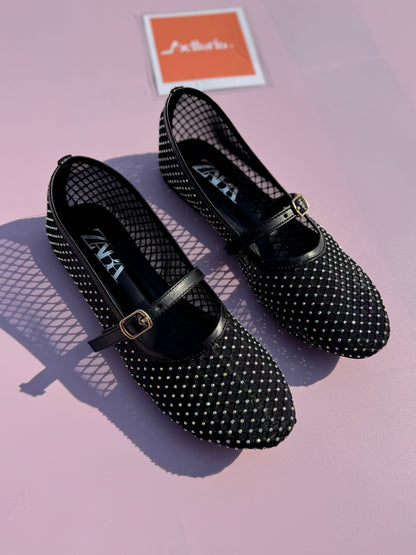 MARY JANE  STUDS - Black