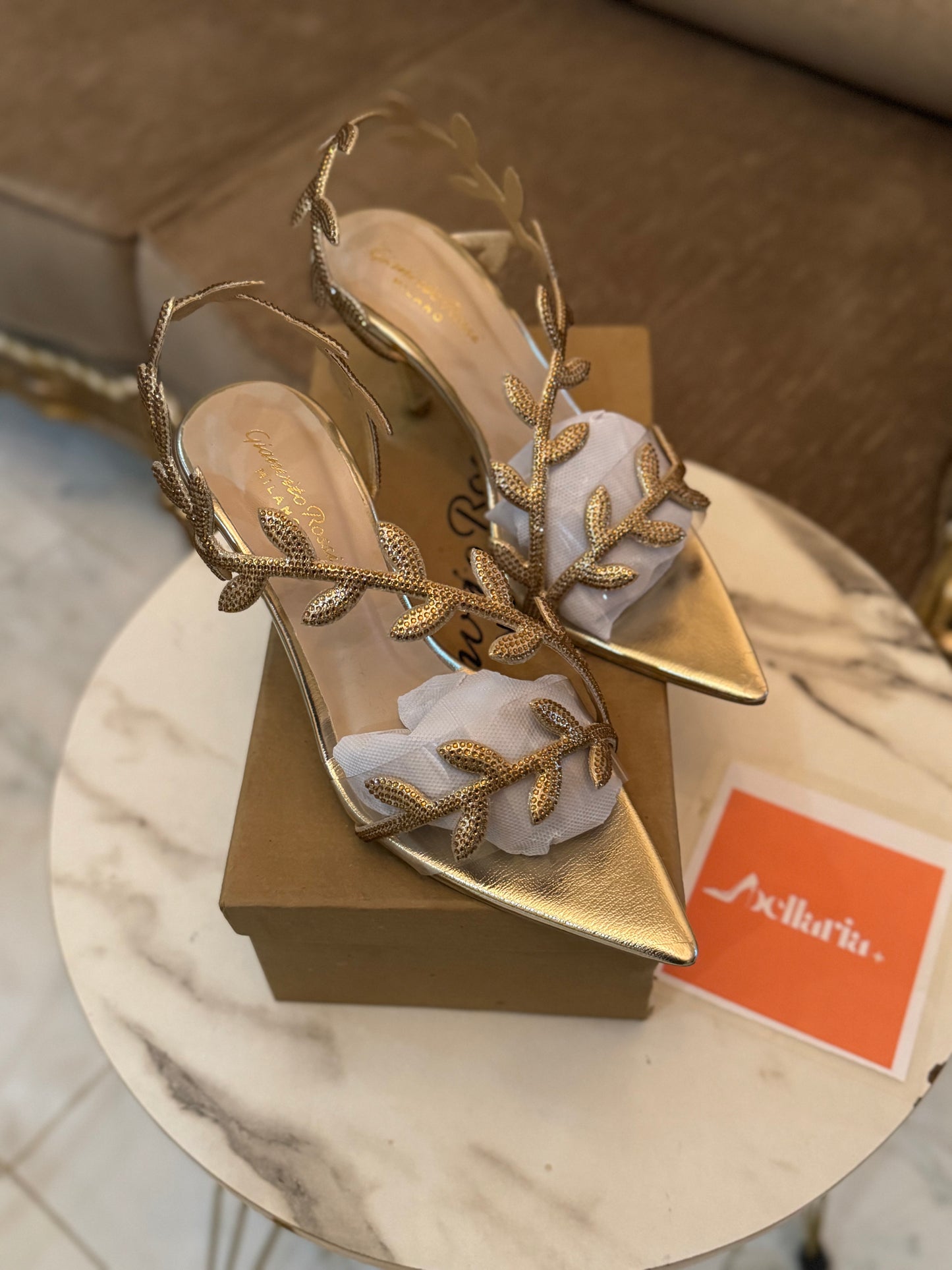 ROSSI HEELS - Gold
