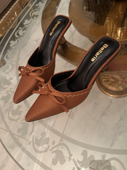 SERENA KITTEN HEEL - Mustard