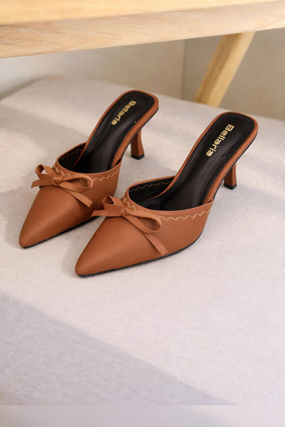 SERENA KITTEN HEEL - Mustard