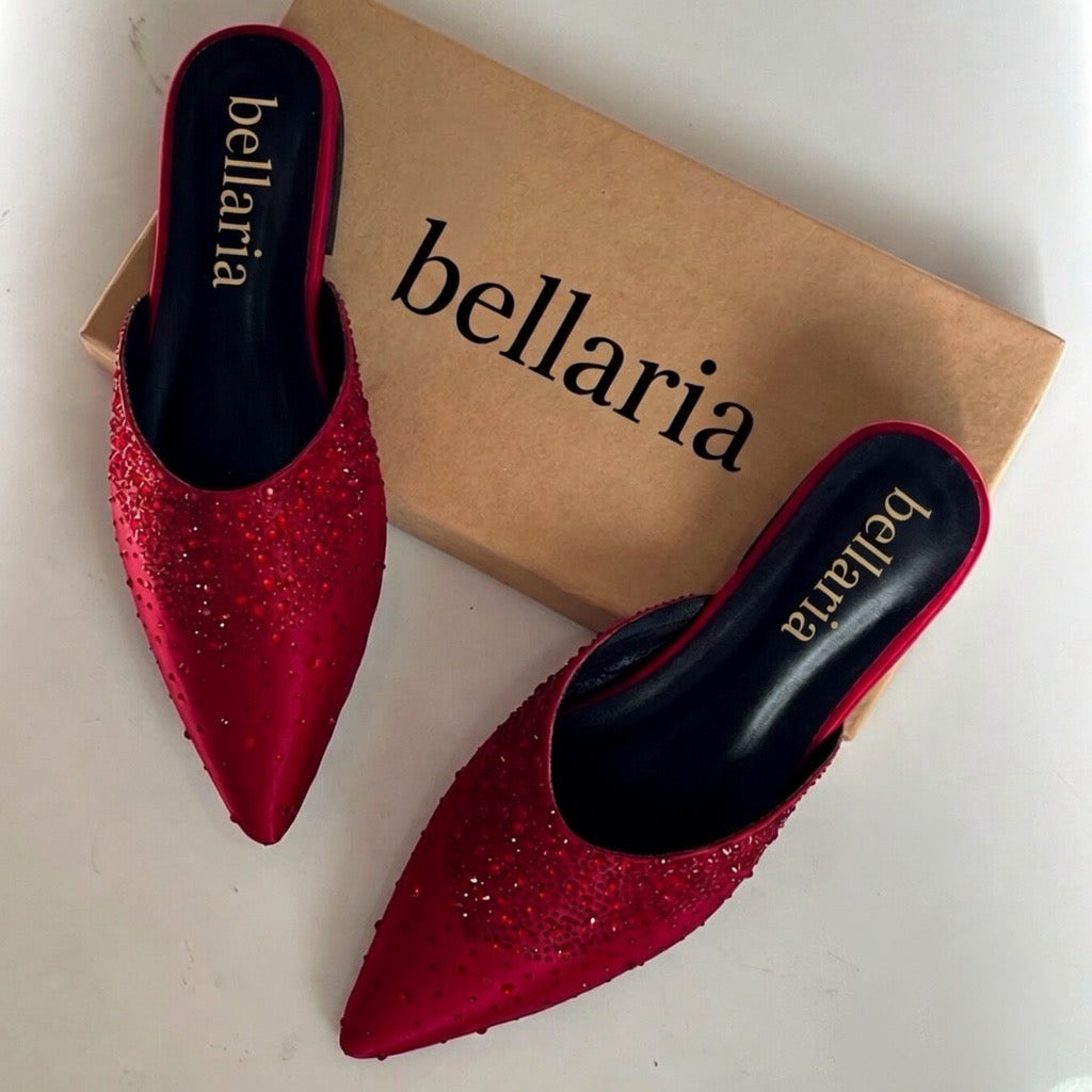 SHIMMER SLING MULES