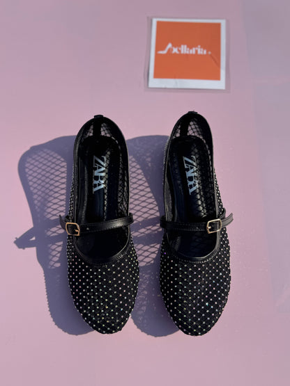 MARY JANE  STUDS - Black