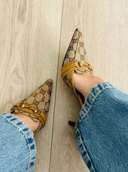 GC CANVAS HEELS