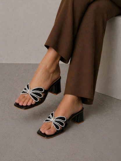 PEARL DUCHES HEEL